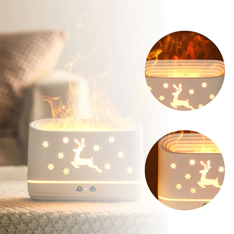 LuminaElk™ Cozy Flame Diffuser & Atmosphere Lamp