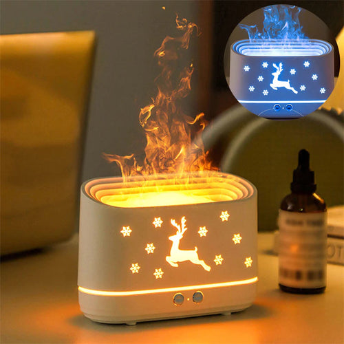 LuminaElk™ Cozy Flame Diffuser & Atmosphere Lamp