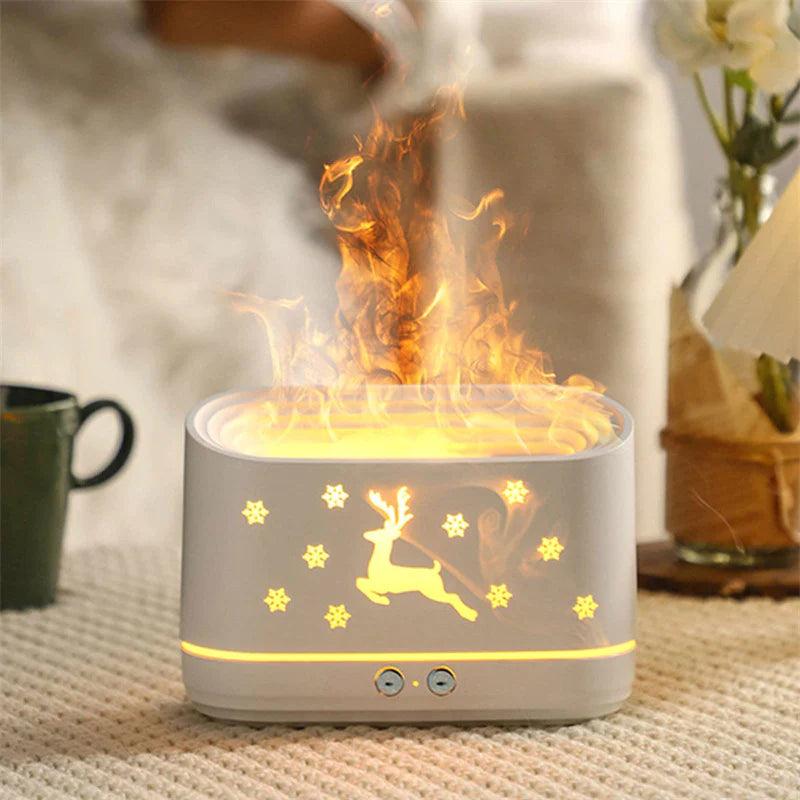 LuminaElk™ Cozy Flame Diffuser & Atmosphere Lamp