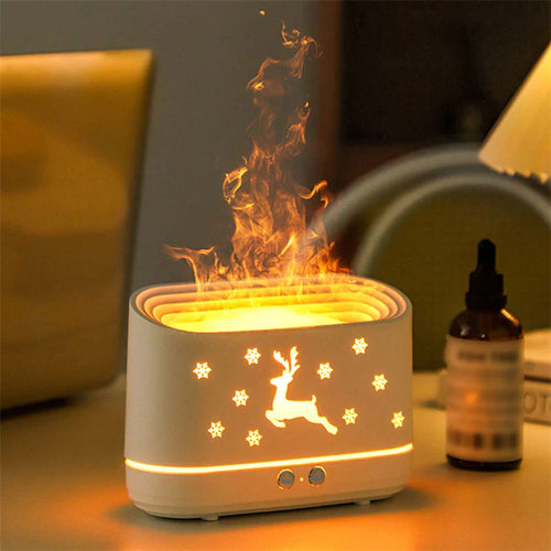 LuminaElk™ Cozy Flame Diffuser & Atmosphere Lamp
