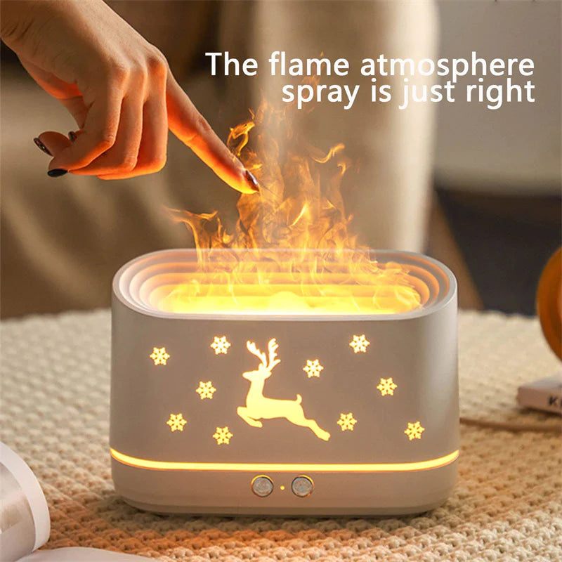 LuminaElk™ Cozy Flame Diffuser & Atmosphere Lamp