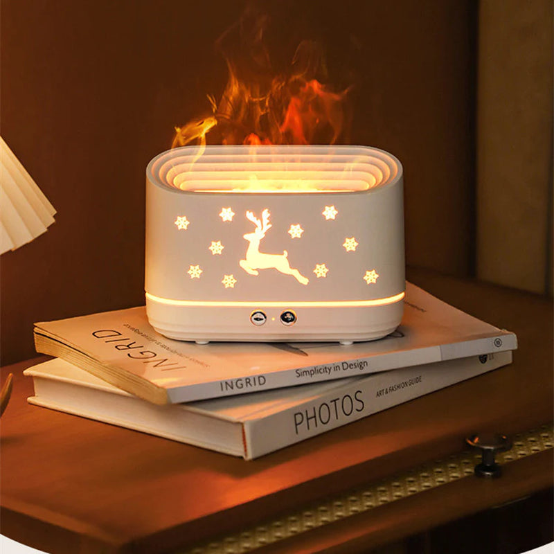 LuminaElk™ Cozy Flame Diffuser & Atmosphere Lamp